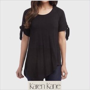 Karen Kane Asymmetrical Tunic cold shoulder